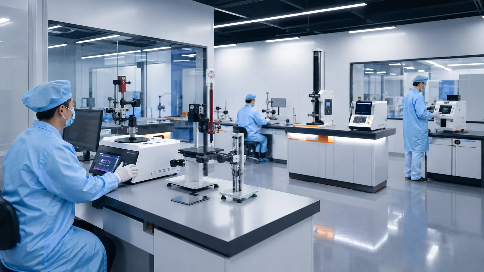 Screen protector quality inspection at HSONE factory