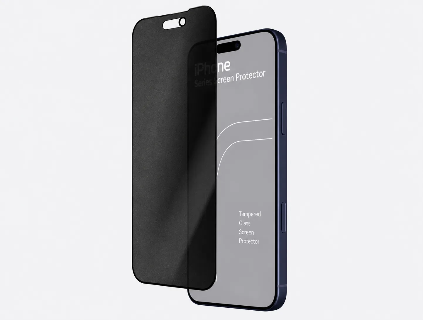 28° Privacy Matte Screen Protector For iPhone Series