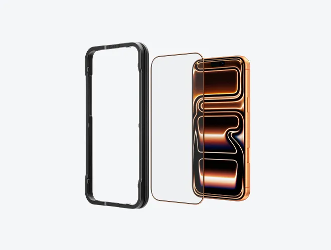 Edge Armor Metail Frame Screen protector For iPhone sereis image