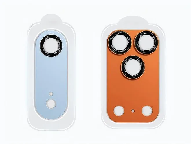 Corning 0.50mm Camera Style Frosted Metal Base Lens Protector For iPhone Series
