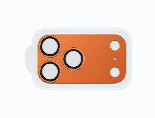 Corning 0.50mm Eagle Eyes Frosted Metal Base Lens Protector For iPhone Series